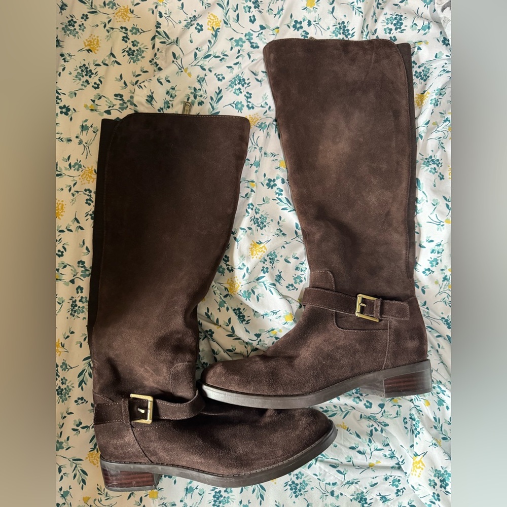 Blondo evie suede waterproof riding boots